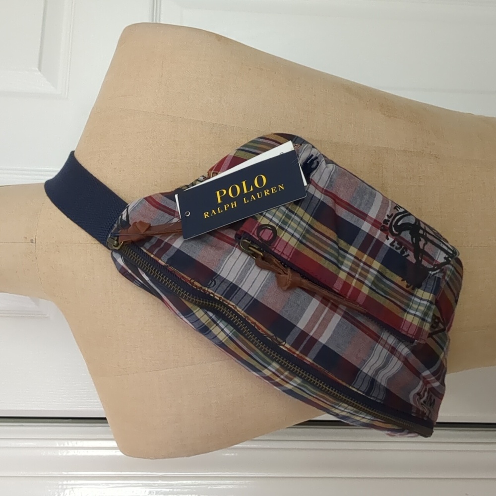 Polo Ralph Lauren Plaid Waist Pack NWT - Picture 4 of 6